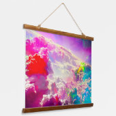 hemelwolken hangend wandkleed (Gebogen)