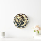 hemelzon & maan ronde klok (Huis)