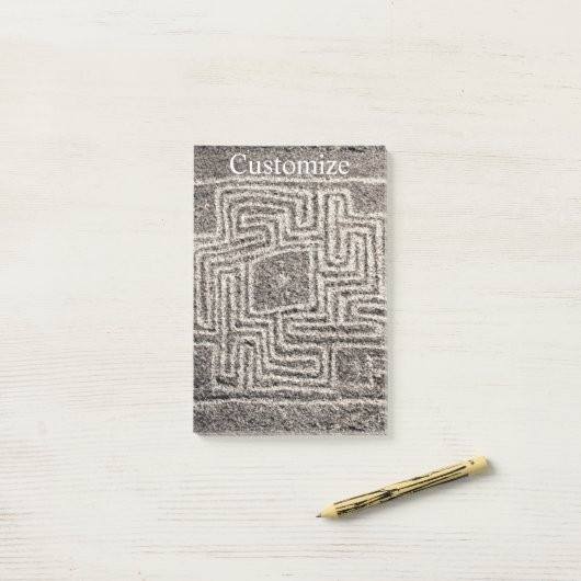 Hemet Maze Stone Thunder_Cove Post-it® Notes (Op bureau)