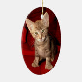 Hemingway Cat Keramisch Ornament (Rechts)