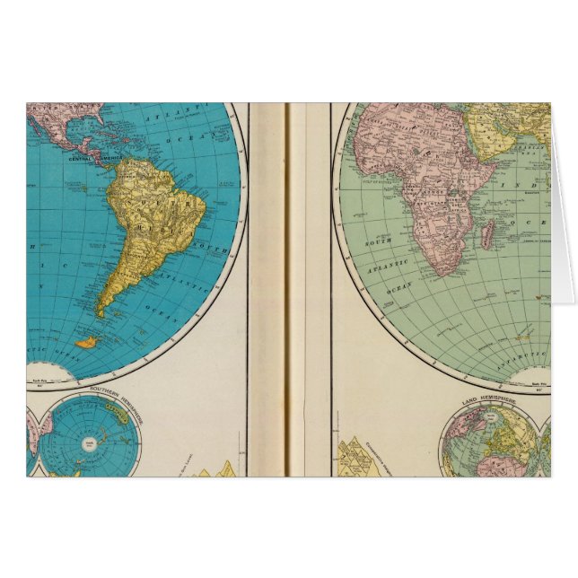 Hémisphère occidental et oriental (Devant horizontal)