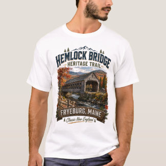 Hemlock Bridge Heritage Trail Fryeburg Maine Tiene T-shirt