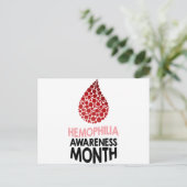 Hemofilie Bewustmakingsdag - Waarderingsdag Briefkaart (Staand voorkant)