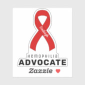 Hémophilie avocat Vinyl Sticker (Feuille)