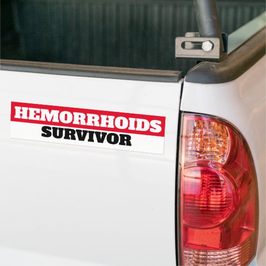 Hemorrhoids Survivor Bumpersticker (Op Truck)