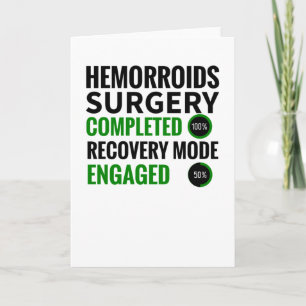 Hemorroïden Survivor Surgery Recovery Giften Kaart