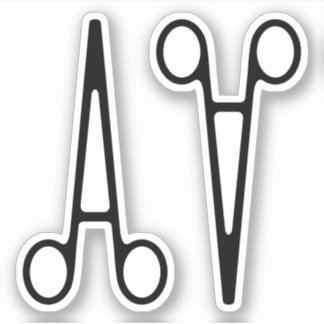 Hemostatische tang (klem), hemostaat, pean sticker