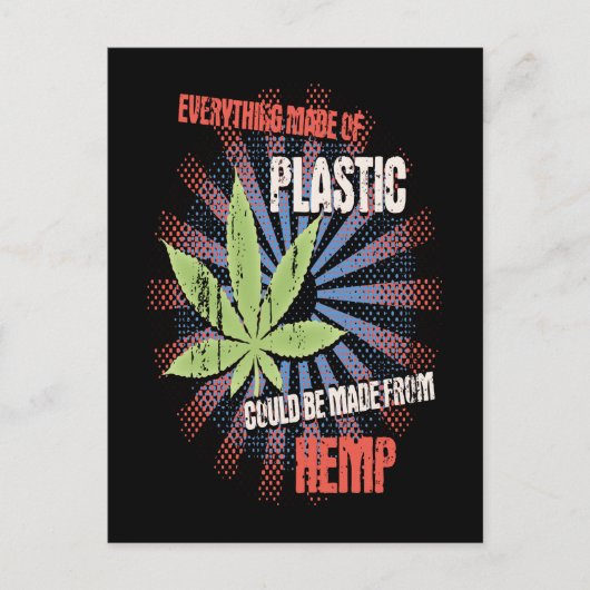 Hemp Plastic Briefkaart (Voorkant)