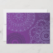 HEMSA mauve MAIN DE DIEU Invitation Bat mitzvah (Dos)