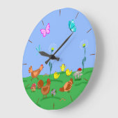 Hen and chicks  grote klok (Hoek)