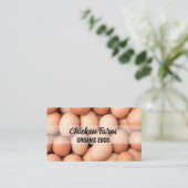 Hen Boerderij Organic Bio Eggs Visitekaartje (Staand voorkant)