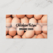Hen Boerderij Organic Bio Eggs Visitekaartje (Voorkant)