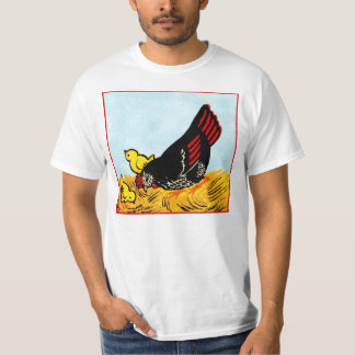  Hen en Chicken Print T-shirt