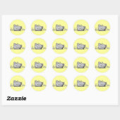Hen en Chicken Ronde Sticker (Vel)