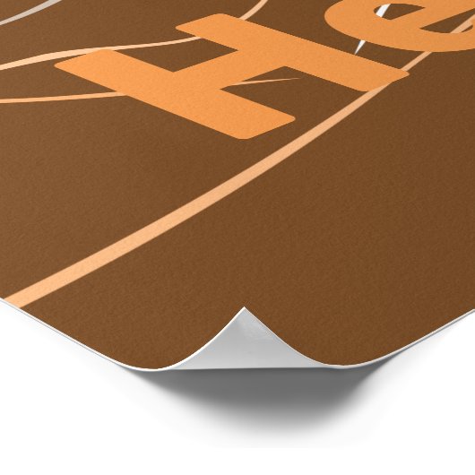 Hen en en Chick, Sandy-Oranje Kitchen Poster Print (Hoek)