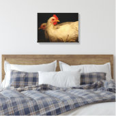 Hen en en Rooster Canvas Afdruk (Insitu (Slaapkamer))