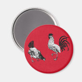 Hen en en Rooster Magneet (Voorkant / Achterkant)