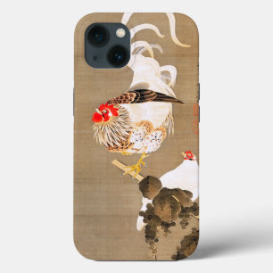 Hen en en Rooster met Grapevine van Ito Jakuchu iPhone 13 Hoesje