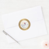 Hen en Heart Gold Eg Etiket (Envelop)