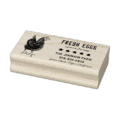 Hen Family Boerderij Fresh Eggs Adres Rubber Stamp Rubberstempel (Stempel)