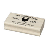 Hen Family Boerderij Fresh Eggs Rubber Stamp Rubberstempel (Stempel)
