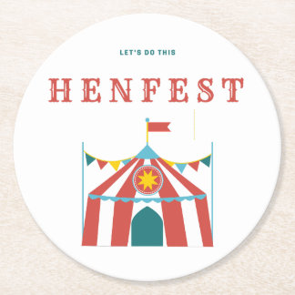 Hen Fest Papieren Onderzetter