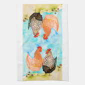 Hen Friends Kitchen Tea Serviette (Vertical)