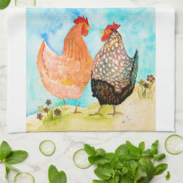 Hen Friends Kitchen Tea Towel Theedoek