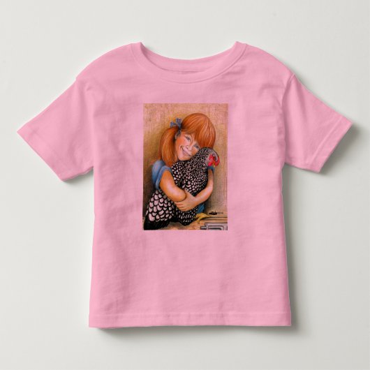 Hen Hugger Kinder Shirts (Voorkant)