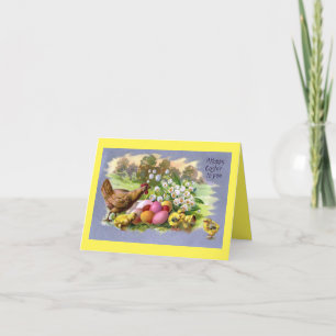 Hen met Kaart van de Chicks Holiday