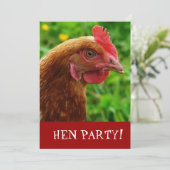 Hen Night Bachelorette Party Invite Kaart (Staand voorkant)