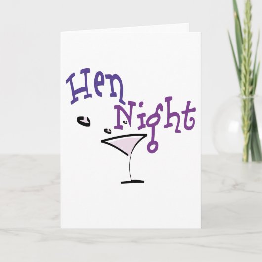 Hen Night Kaart (Voorkant)