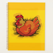 Hen on Nest Bright Farmyard Chicken Planner (Voorkant)