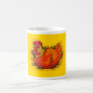Hen op Nest Helder Boerderij Kip Koffiemok