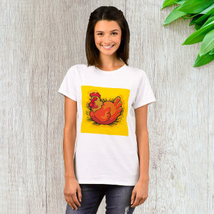 Hen op Nest Heldere Boerderij Kip T-shirt