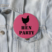 "Hen Party"-badges Ronde Button 4,0 Cm (In situ)