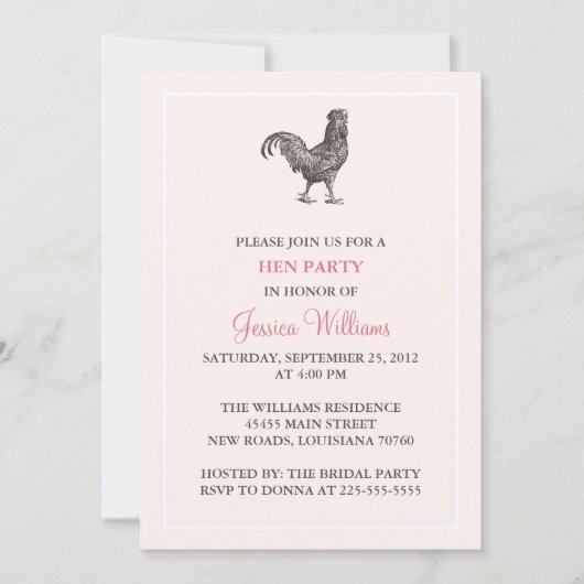 Hen Party Kaart (Voorkant)