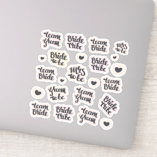Hen Party stickers - teambruid / bruidstam