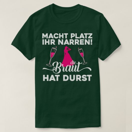 Hen Party Team Bruid Geschenk 1 T-shirt (Design voorkant)