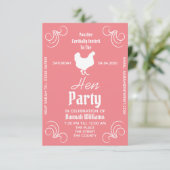 Hen Party Uitnodiging (Staand voorkant)