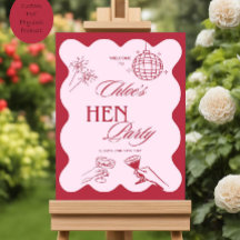 Hen Party Welkom Teken, Gepersonaliseerde Hen Do P