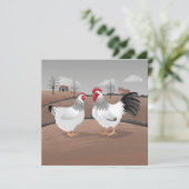 Hen & Rooster Card (Staand voorkant)