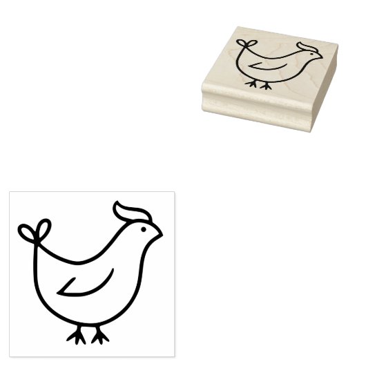 Hen Rubberstempel (Gestempeld)