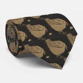 Hen - Square Animals Illustration Stropdas (Opgerold)