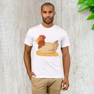 Hen zittend op Nest Schattige Boerderij Animal T-shirt