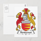 Henderson Family Crest Briefkaart (Voorkant / Achterkant)
