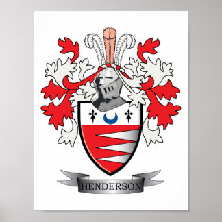 Henderson Family Crest Coat. Poster