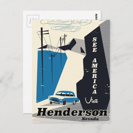 Henderson Nevada Verenigde Staten reisposter Briefkaart (Voorkant / Achterkant)