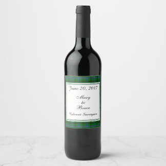 Henderson Scottish Wedding Wine Label Wijn Etiket