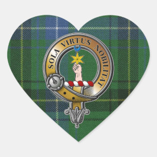 Henderson Tartan & Badge Hart Sticker